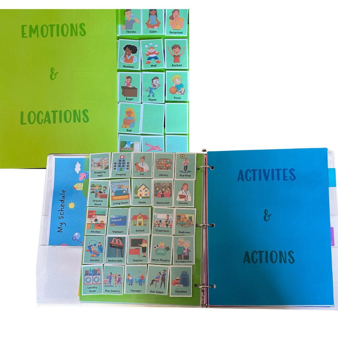 AAC Communication Binder Pack Etsy