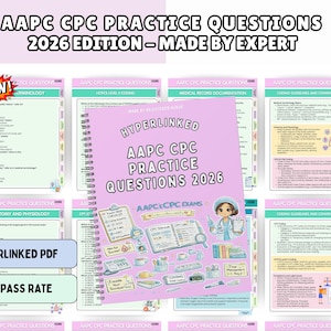 AAPC CPC 2026 Practice Questions with Exams Cheat Sheet - NEW Edition