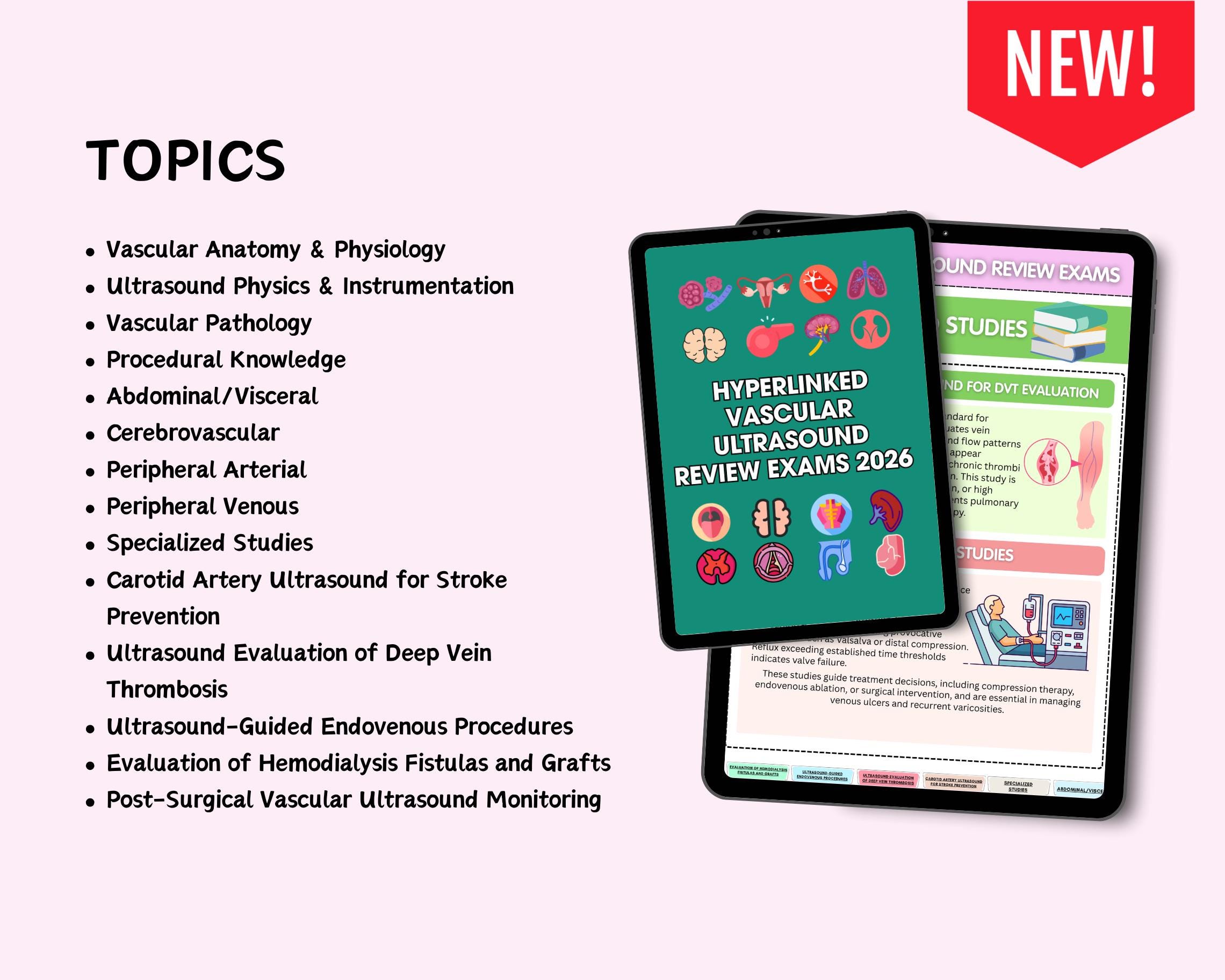 Rvt Study Material Vascular Ultrasound Review Complete Study Bundle for RVT Exam 2026 ...