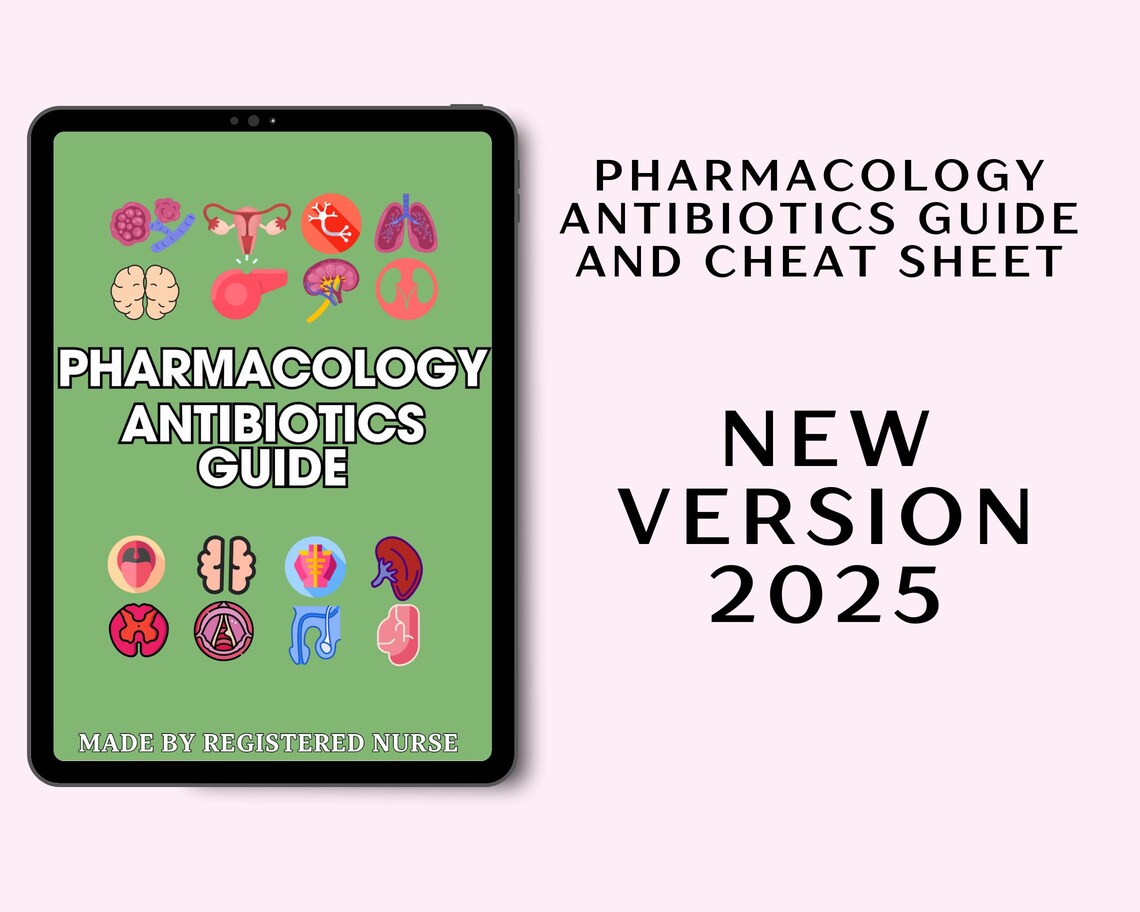 Antibiotics Pharmacology Study Guide | Nursing & Pharmacy (digital ...