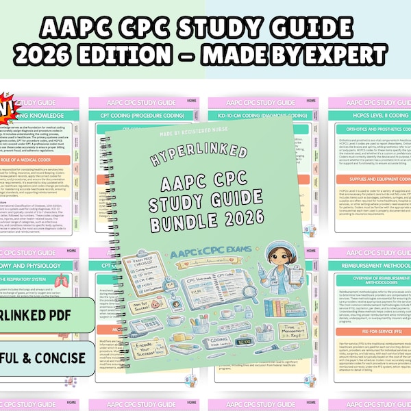 AAPC CPC試験究極学習ガイド（練習問題と試験対策シート付き） - 70ページ以上、新版