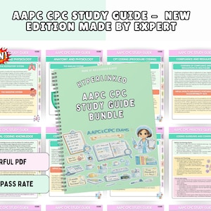 AAPC CPC Exam Ultimate Study Guide With Practice Questions & Exams Cheat Sheet - 70+ Pages, NEW Edition