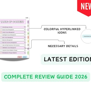 150+ Cancer (Oncology) Cheat Sheet 2025, Nursing Study Guide, 2026 Edition Hyperlinked (PDF) image 2