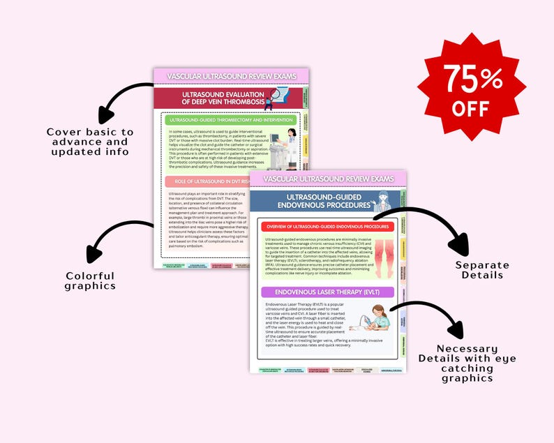 Rvt Study Material Vascular Ultrasound Review Complete Study Bundle for RVT Exam 2026 ...