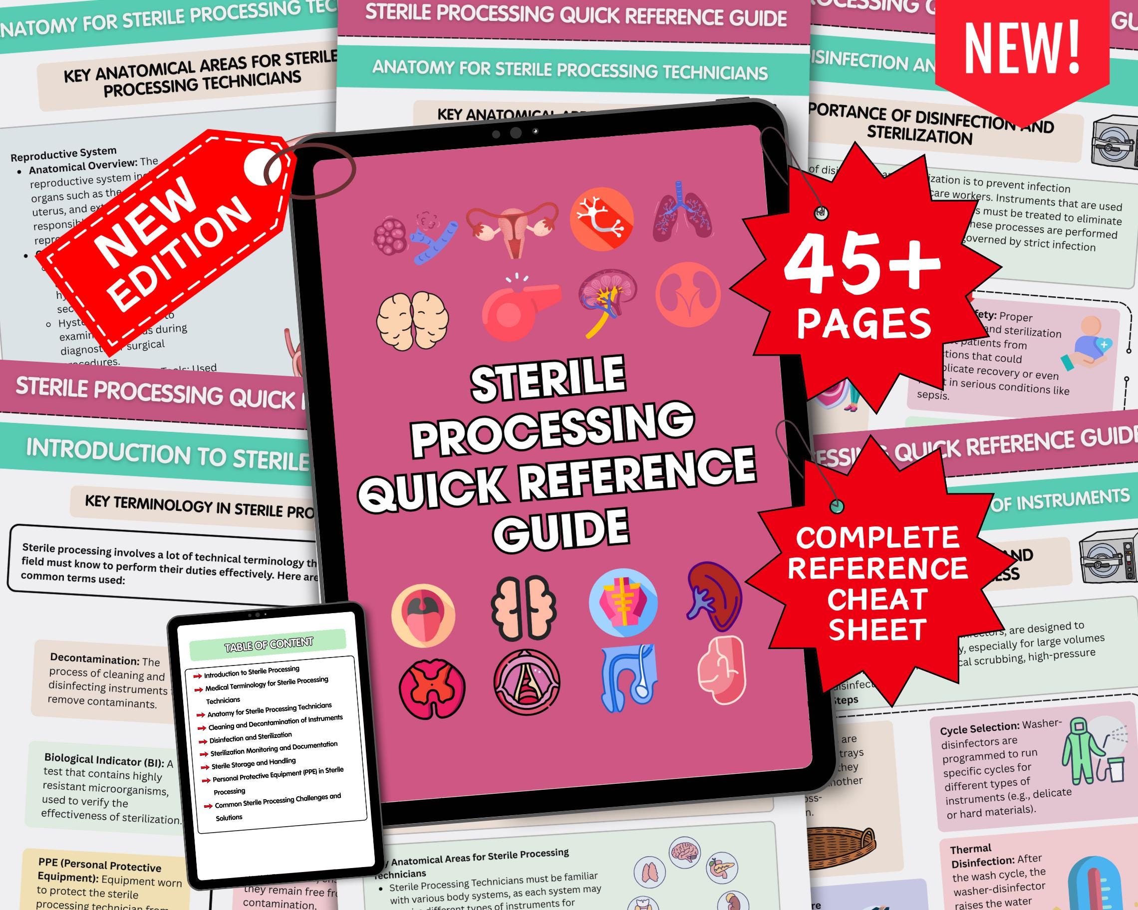 Sterile Processing Quick Reference Guide, CRCST CBSPD Exam Prep ...