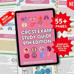 Sterile Processing Study Guide, CRCST & CBSPD Tech Notes, 9th Edition SPD Review, Surgical Instruments Exam Prep 2026