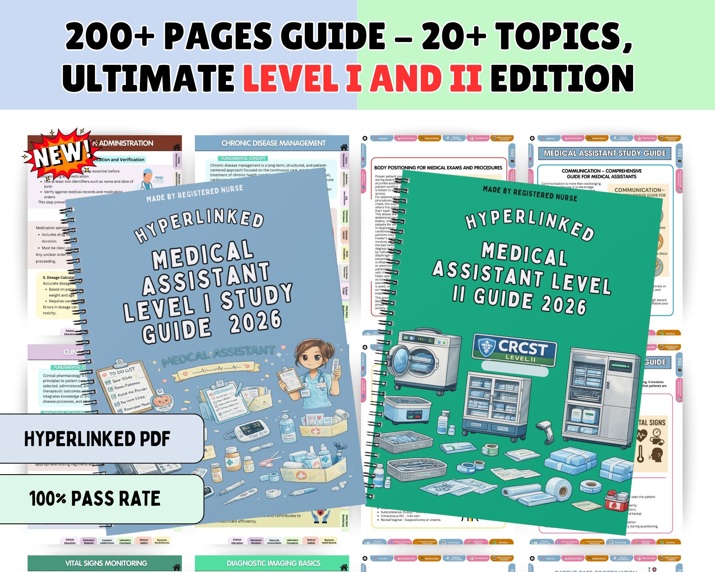 Medical Assistant Study Guide, 200+ Topics, 2026 Hyperlinked, UPGRADED ...