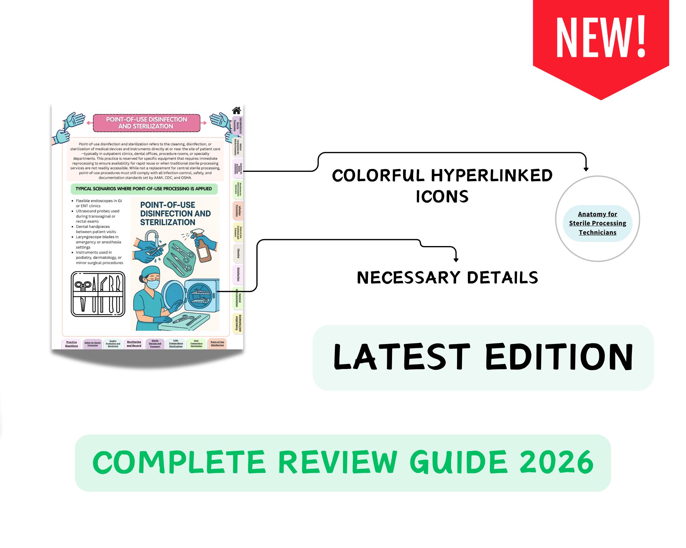 Spd Instruments Printable Sterile Processing Study Guide, CRCST & CBSPD Tech Notes, 9th Edition ...