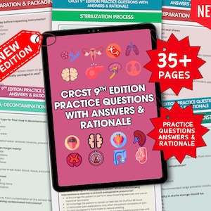 Sterile Processing Practice Questions Bundle, CRCST & CBSPD Tech Notes, 9th Edition SPD Review, Surgical Instruments Exam Prep 2025