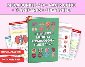 Medical Terminology Study Guide, Prefixes, Suffixes, Abbreviations, EMS Cheat Sheet, Basic Medical Terms, Paramedic Study Guide Printable