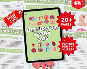 FNP Nervous System Study Guide, Clinical Reference (20+ Pages)