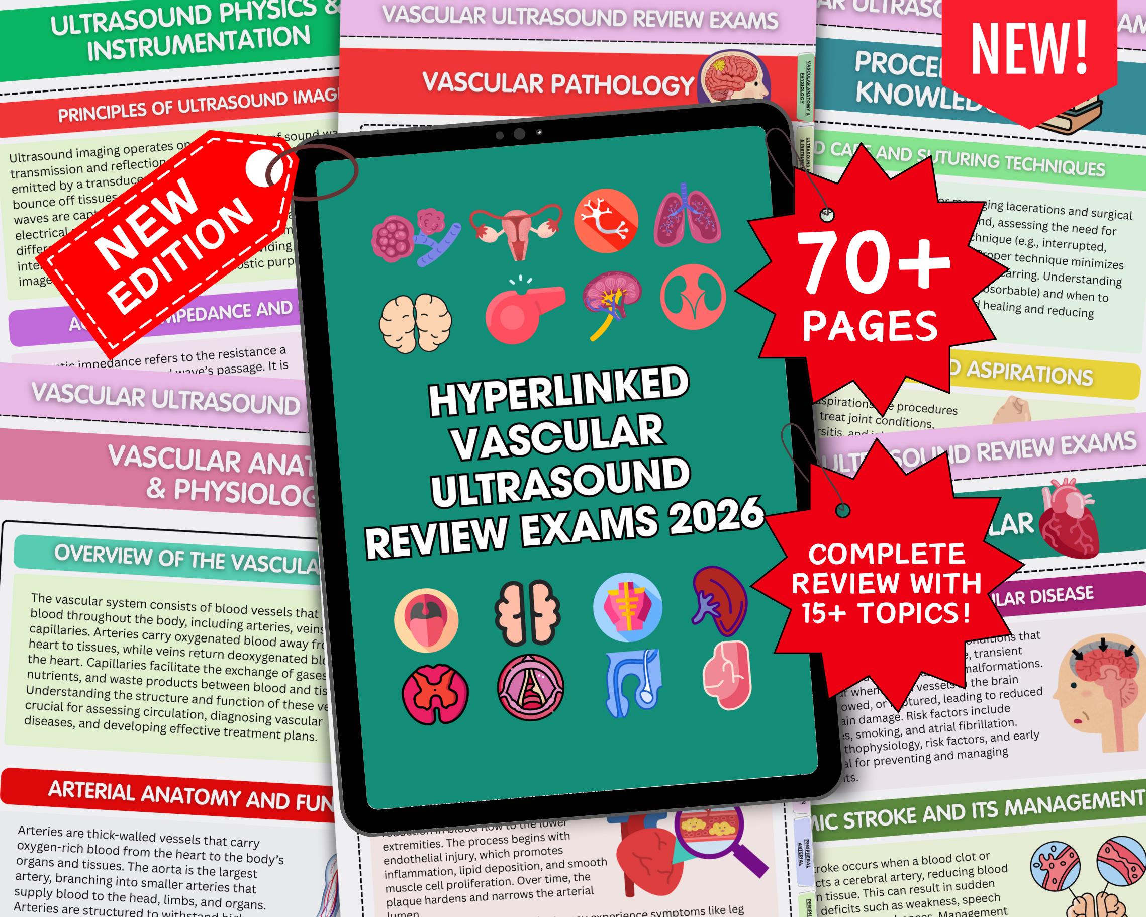 Examination Rvt Study Guide Amazon Vascular Ultrasound Review Complete Study Bundle for RVT Exam 2026 ...