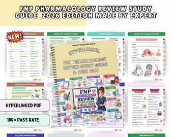 FNP Pharmacology Review Study Guide 2026 for Family Nurse Practitioner