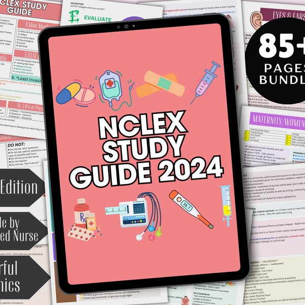 Nclex Rn Study Guide 2025 Etsy