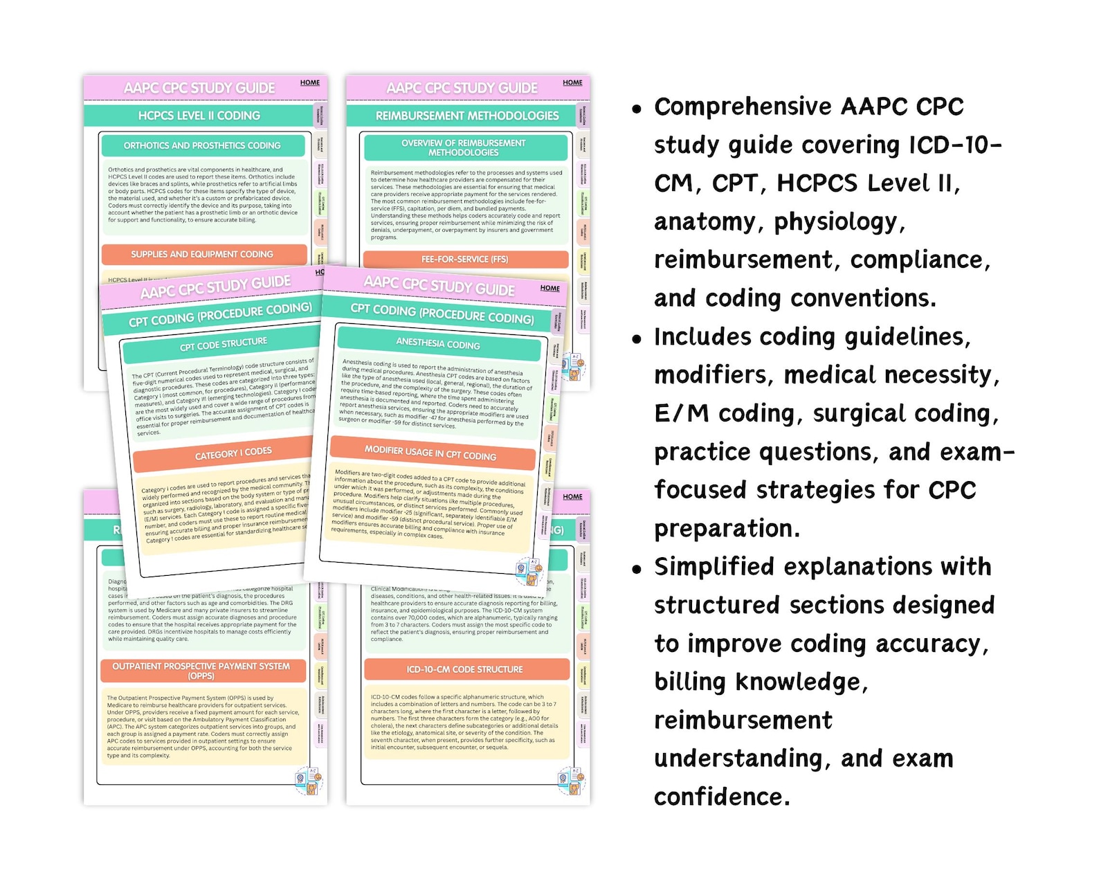 Ultimate Study Guide Examples AAPC CPC Exam Ultimate Study Guide With Practice Questions & Exams ...