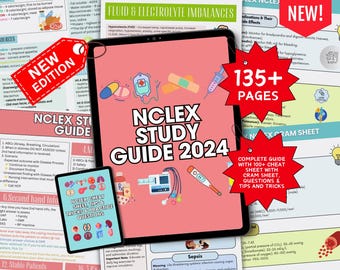 2024 Next Gen NCLEX Study Guide, High Yield Topics (Digital Download)