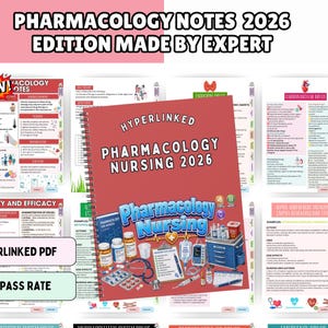 Pharmacology Study Guide Bundle 100+ Pages, Pharmacology Notes, Nursing Study Guides, Nclex Pharmacology, ATI Pharmacology, Nursing Bundle
