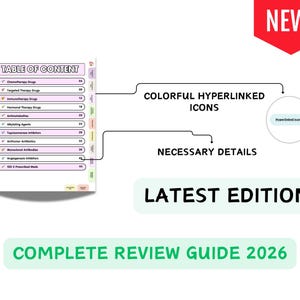 400+ Cancer (Oncology) Cheat Sheet 2026, Nursing Study Guide, Hyperlinked(DIGITAL DOWNLOADS) image 4