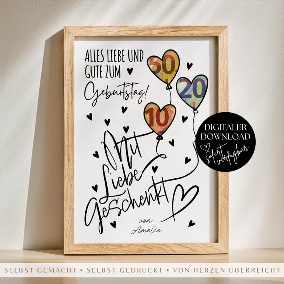 Kreatives Geldgeschenk zum Geburtstag, Last Minute Geschenk Geld, Einzigartige Geschenkidee Geld Verpacken, DIY Geburtstagsgeschenk Vorlage