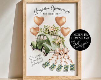 hochzeit geschenke für das brautpaar, verpackung geldgeschenk hochzeit, kreatives geldgeschenk zur hochzeit, hochzeitskarte geld verpacken