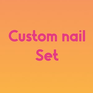 Custom press on nail set, nail art, custom set, design your own press on nail set,
