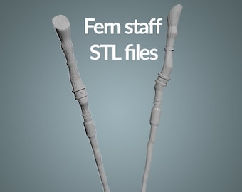 Fern Magic Staff 3D printing files