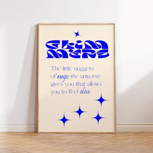 Glimmers Wall Art, Gratitude Poster, Retro Quote Print, Best Selling Art, bts poster aesthetic, Wall Art Print, Large Art Print, Dorm Decor