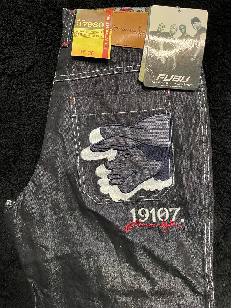 Vintage Platinum Fubu Jeans image 1