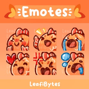 Niedliche Lustige Goldfisch Emotes | Twitch/ Discord | 6er Set