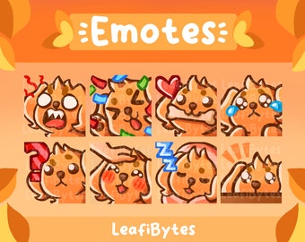Golden Retriever Dog Emotes | Twitch/Discord Streamer Bundle (8)