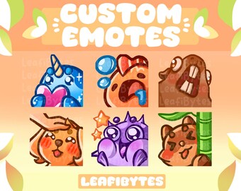 Benutzerdefinierte Tier Maskottchen Emotes | Twitch, YouTube, Discord Gaming Grafik