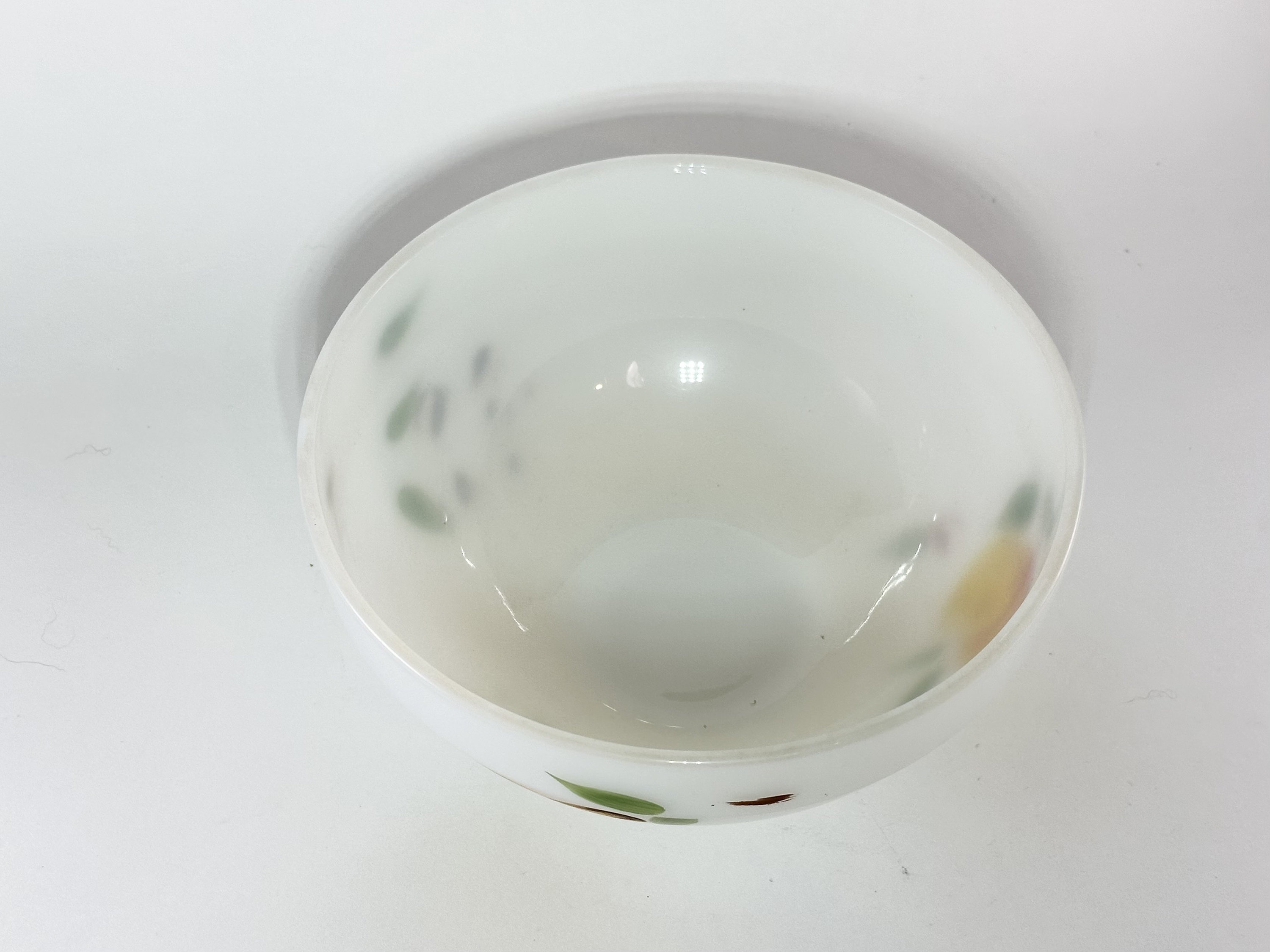 Vintage Fire King Hand Painted Peaches Grapes and Greens Etsy