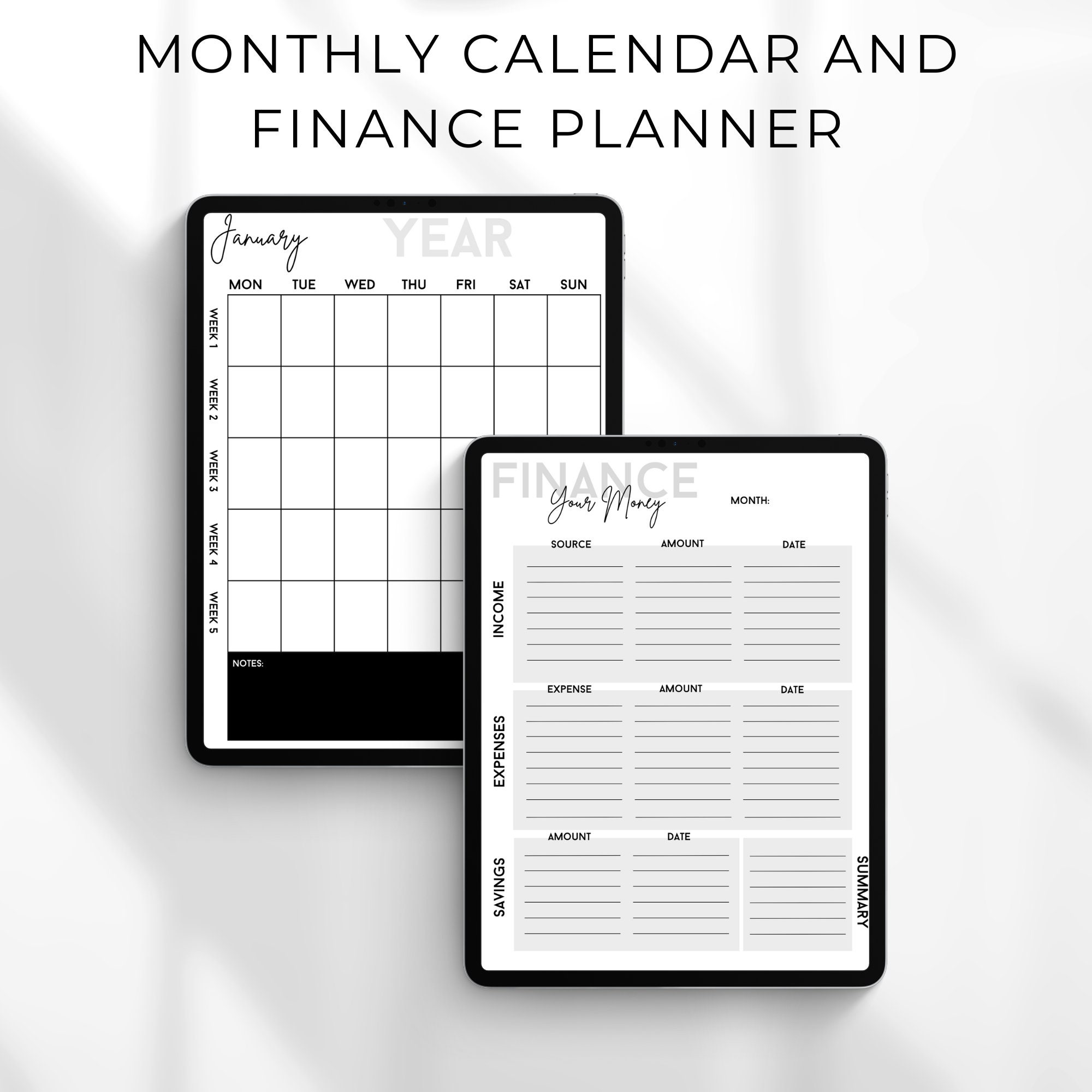 Digital Planner Template Goodnotes Productivity Weekly Planner 2024