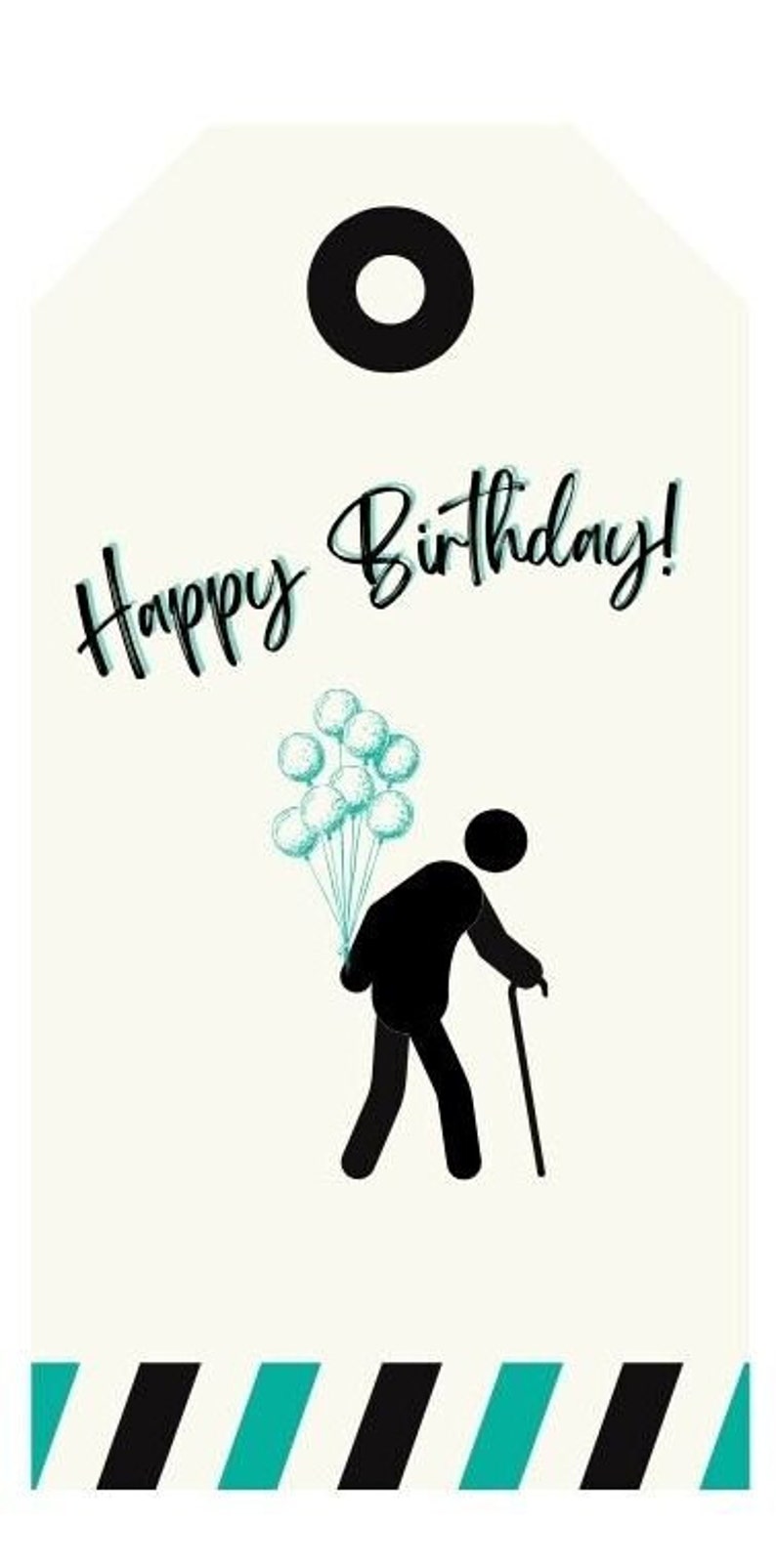 Printable, Editable, Birthday Hilarious Old Age Card, Unique Greeting ...