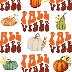 Fall Vibes PNG, Fall Distressed png, Retro Fall png, Pumpkin Season png, Pumpkin png, Trendy Fall png, Fall Sublimation Designs