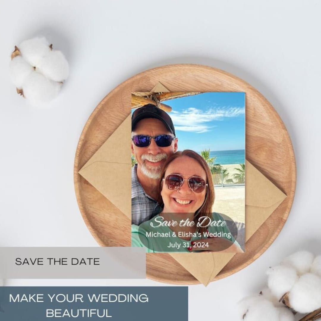 Customizable Save the Date Template, Digitial, 4 X 6 Card, Printable ...