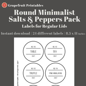 Canister Labels - Salt Pepper Paprika Sticker for Sale by BeautifulHues