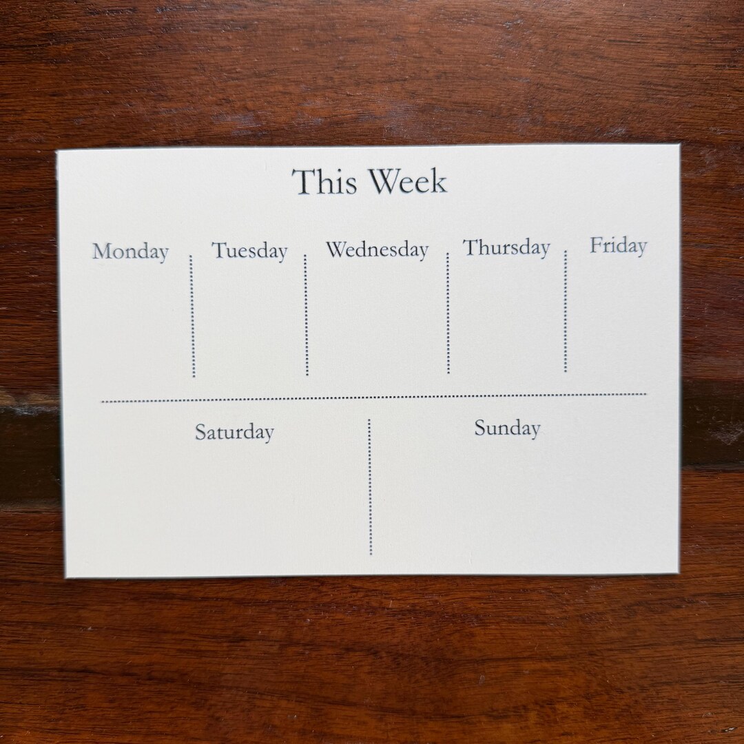 Minimalist Weekly Planner Printable | Neutral Aesthetic Week at a ...
