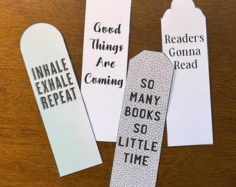 Printable Bookmarks with Positive quotes