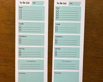 Slim Printable To Do List - Turquoise Sky