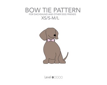 Bow tie for dachshund and other dogs