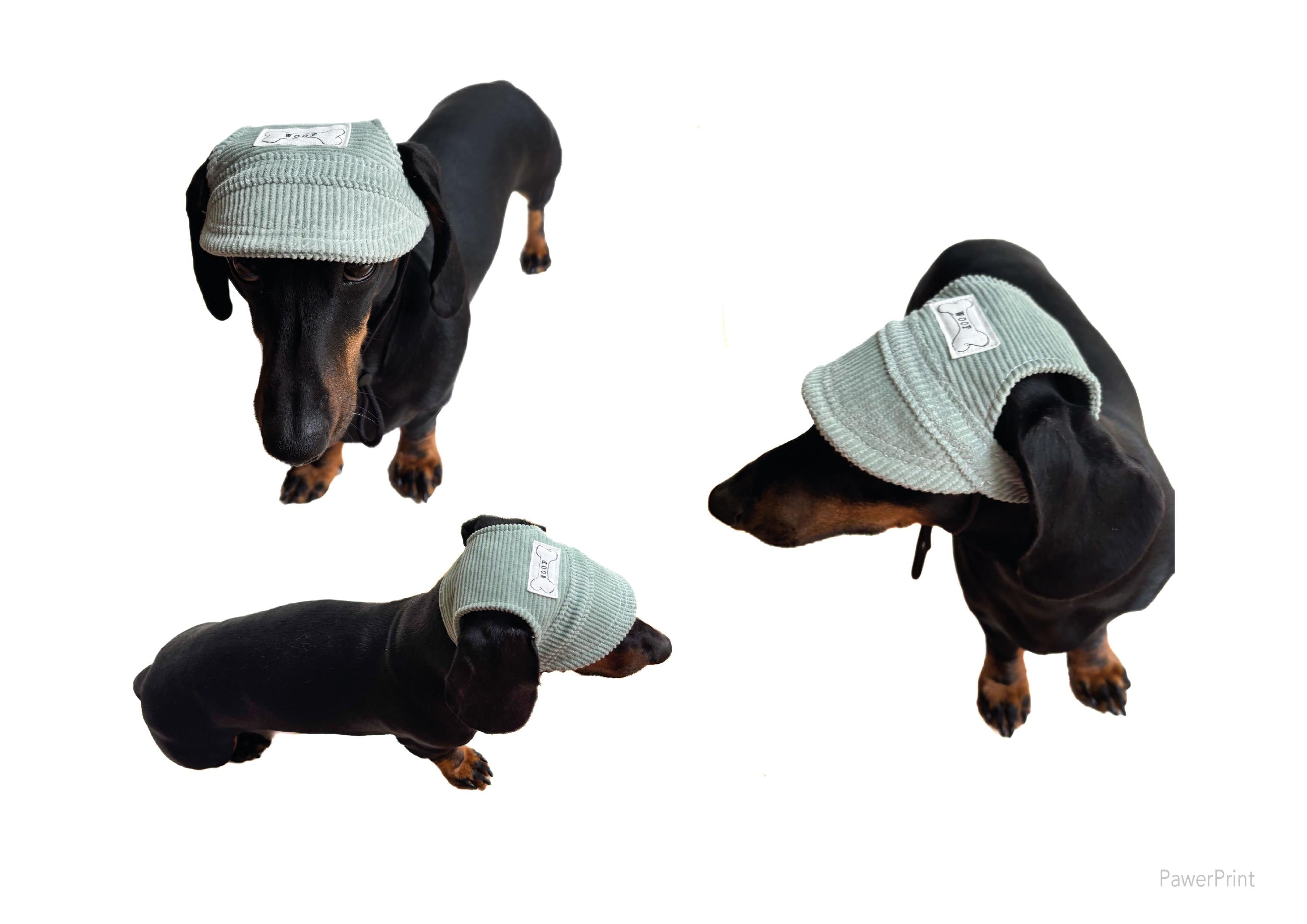 Berretto ricamato a forma di cane bassotto, berretto invernale unisex per adulti lavorato a maglia con risvolto fatto a mano, regalo per cane bassotto - Italia