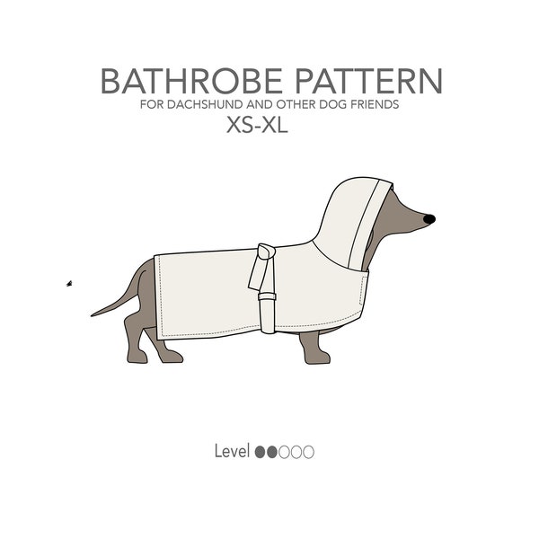 Bathrobe pattern pdf for dachshund and other dogs