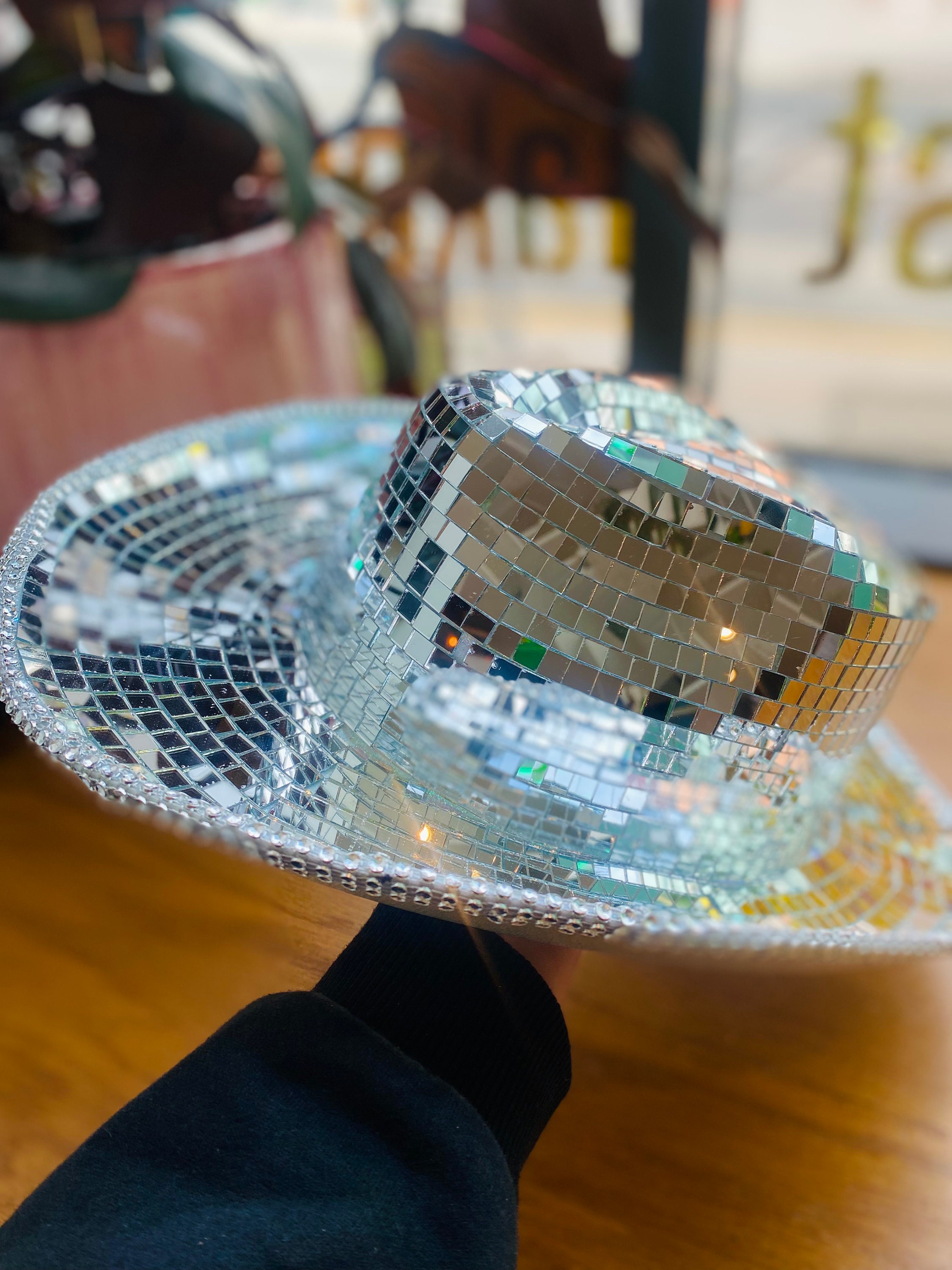 Handmade Beyoncé Disco Ball Cowboy Hat Etsy