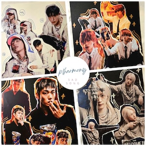 P1Harmony Sad Song I Album Collage & Binder Page