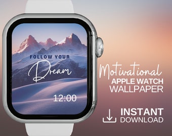 Folgen Sie Ihrem Traum Motivations Apple Watch Wallpaper, Apple Watch Wallpaper Blau, Apple Watch Grau, Apple Watch Face Wallpaper