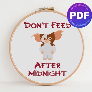 80s Cross Stitch Pattern - Funny Quote - PDF Instant Download