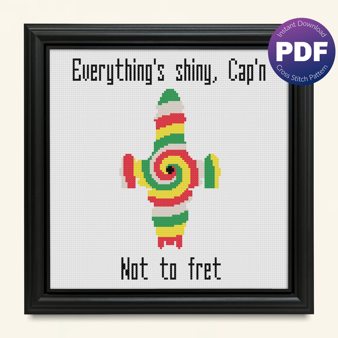 Firefly Inspired Cross Stitch Pattern Kaylee Quote, Parasol Serenity ...