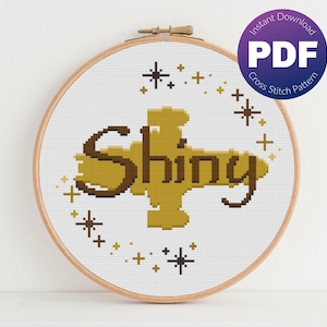 Firefly Inspired Cross Stitch Pattern - Shiny - PDF Instant Download