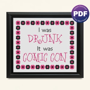 Supernatural Inspired Cross Stitch Pattern - Charlie Quote, Comic Con - PDF Instant Download